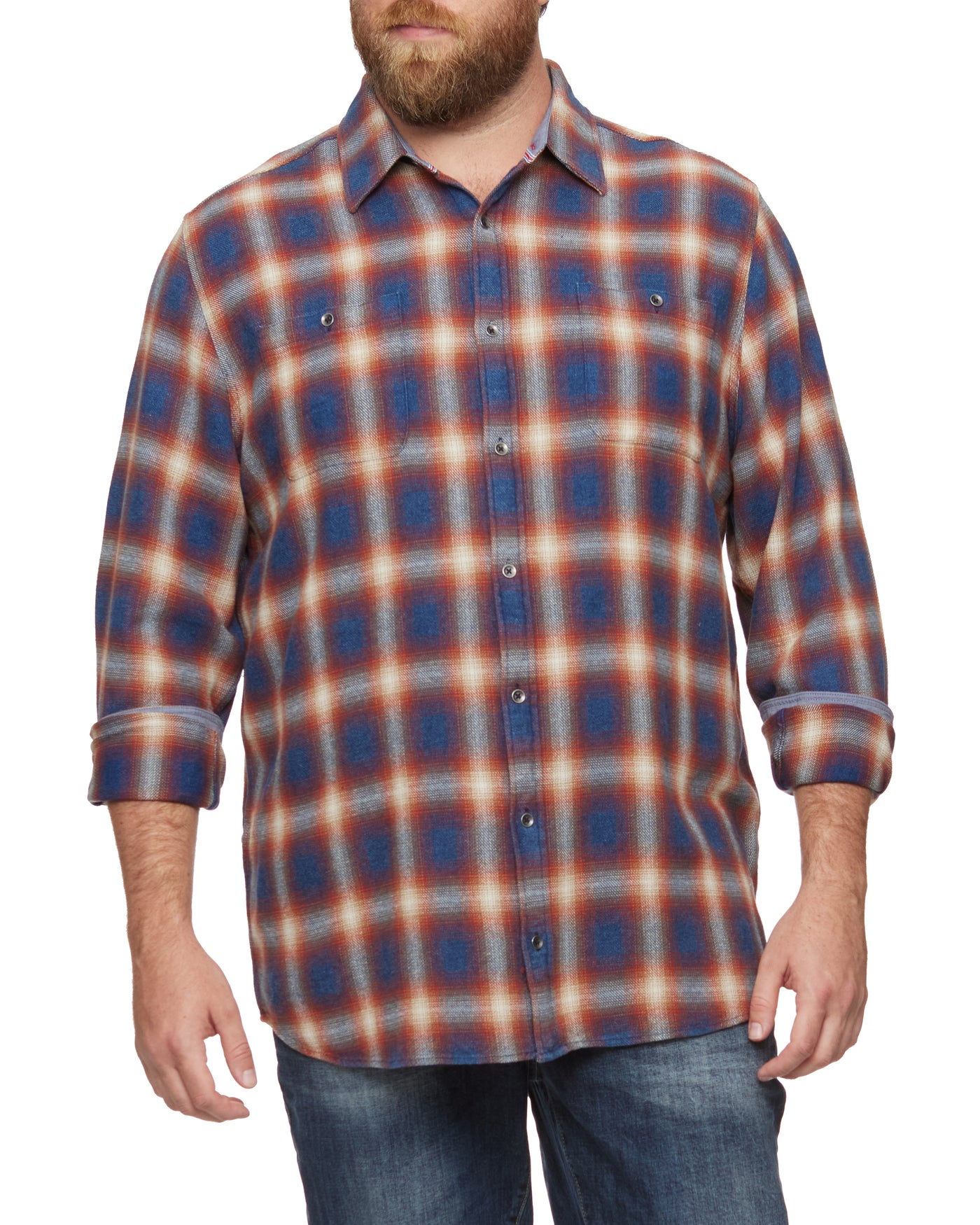 ALLENDALE VINTAGE WASHED FLANNEL SHIRT BIG & TALL