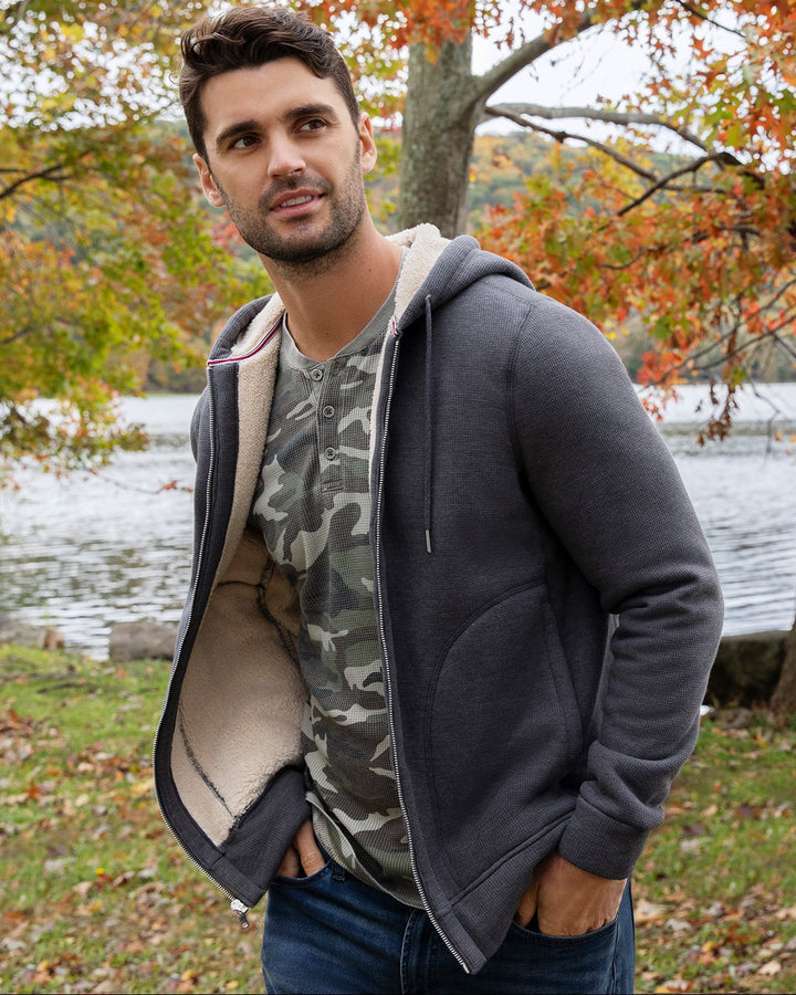 BRADENTON SHERPA-LINED FULL-ZIP HOODIE