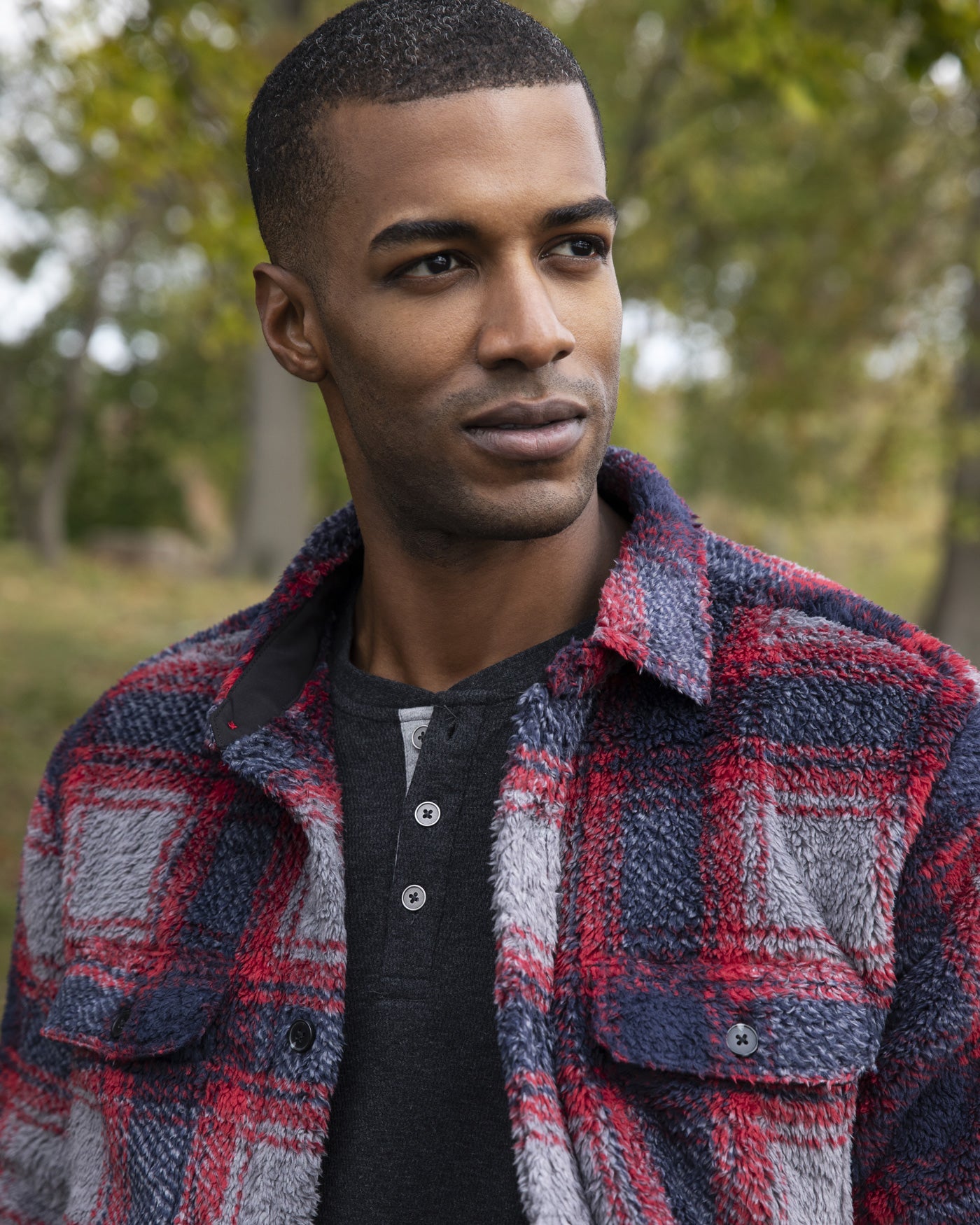 Sherpa shop shirt jacket
