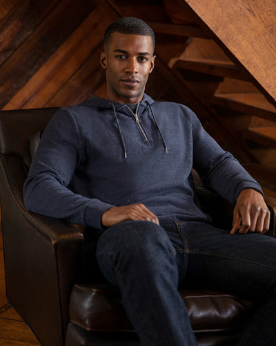 MILTON BRUSHED THERMAL 1/4-ZIP HOODIE
