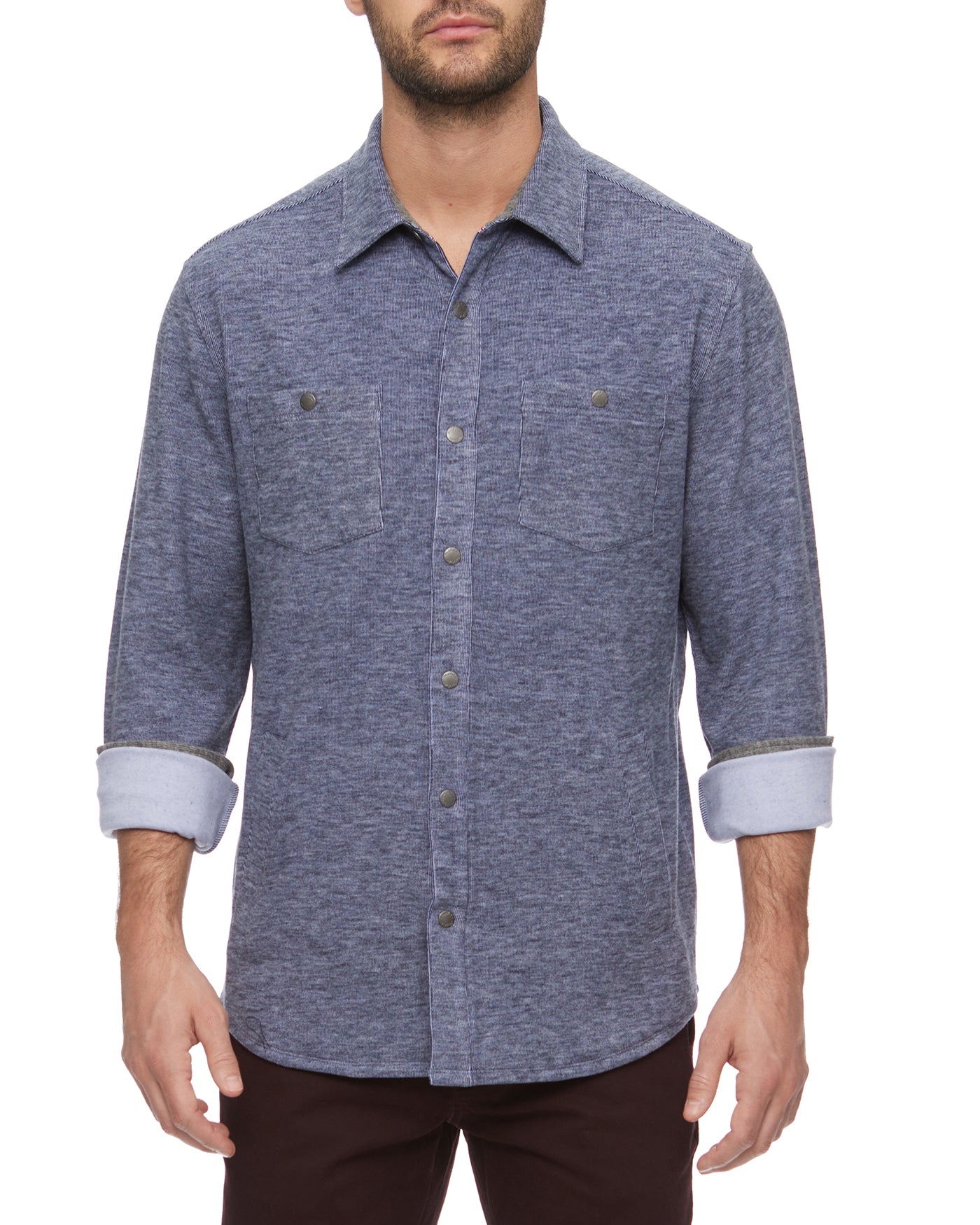 HERO TEXTURED KNIT FLANNEL SHIRT