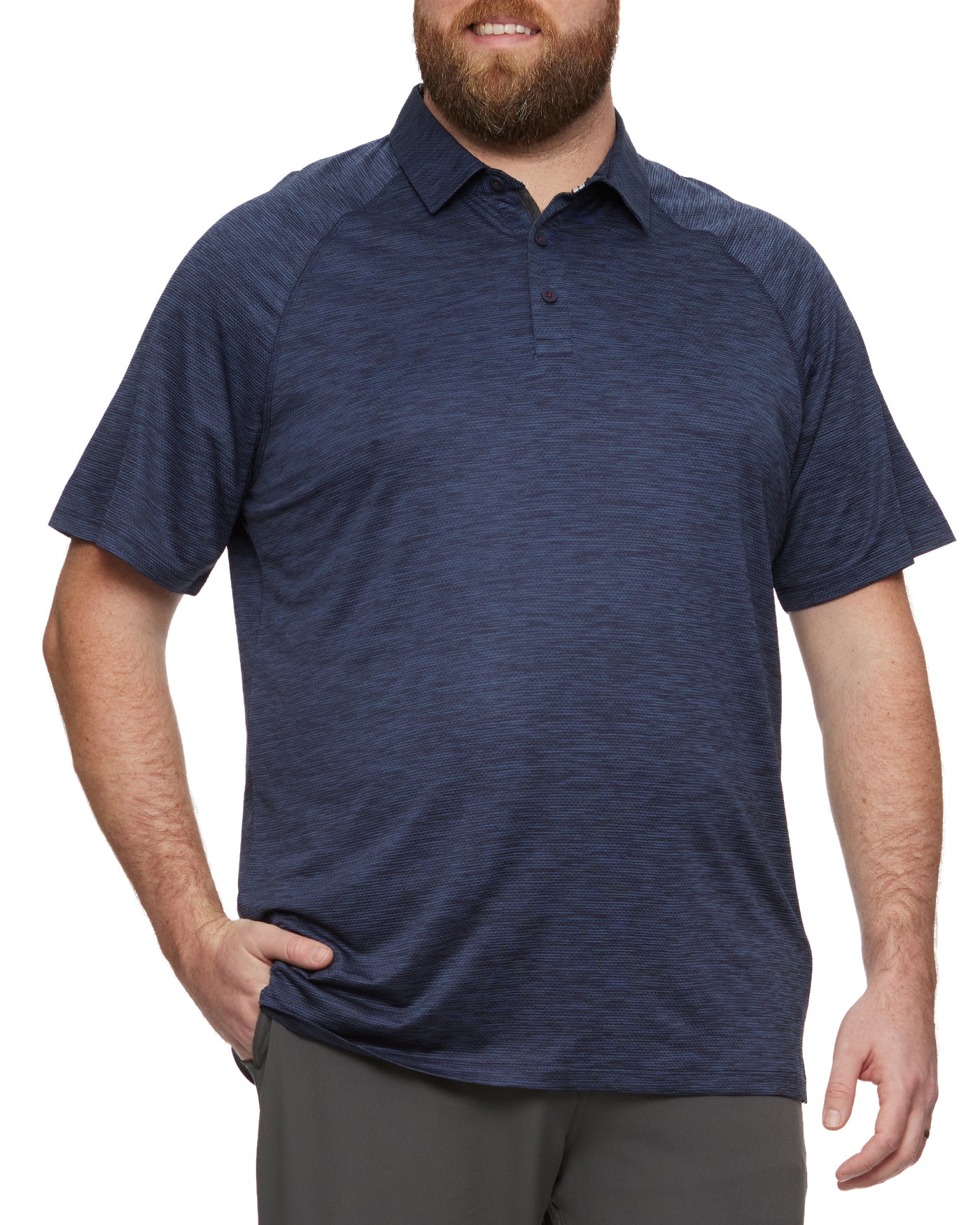 SPRINGFIELD TEXTURED PERFORMANCE POLO BIG & TALL