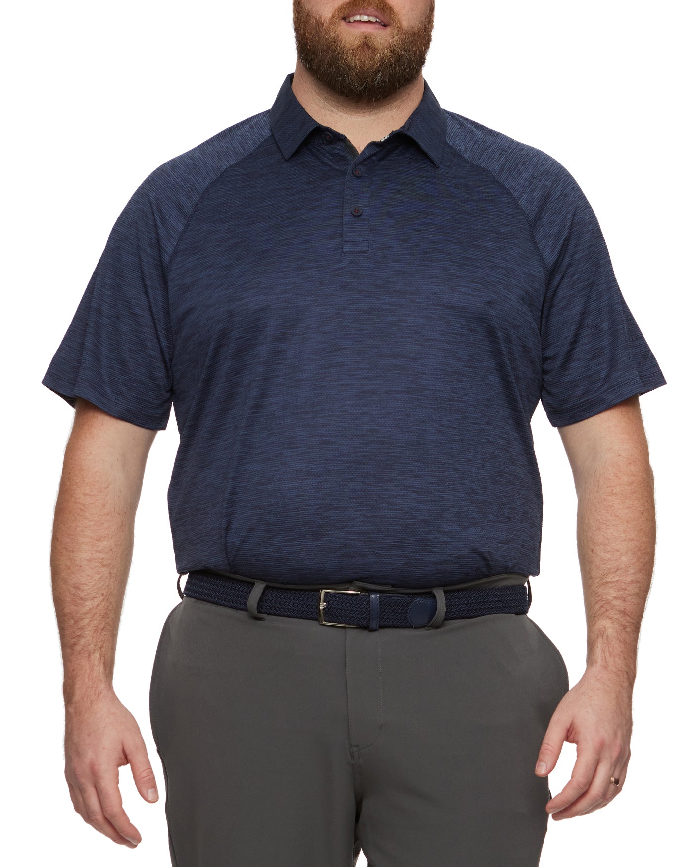 SPRINGFIELD TEXTURED PERFORMANCE POLO BIG & TALL
