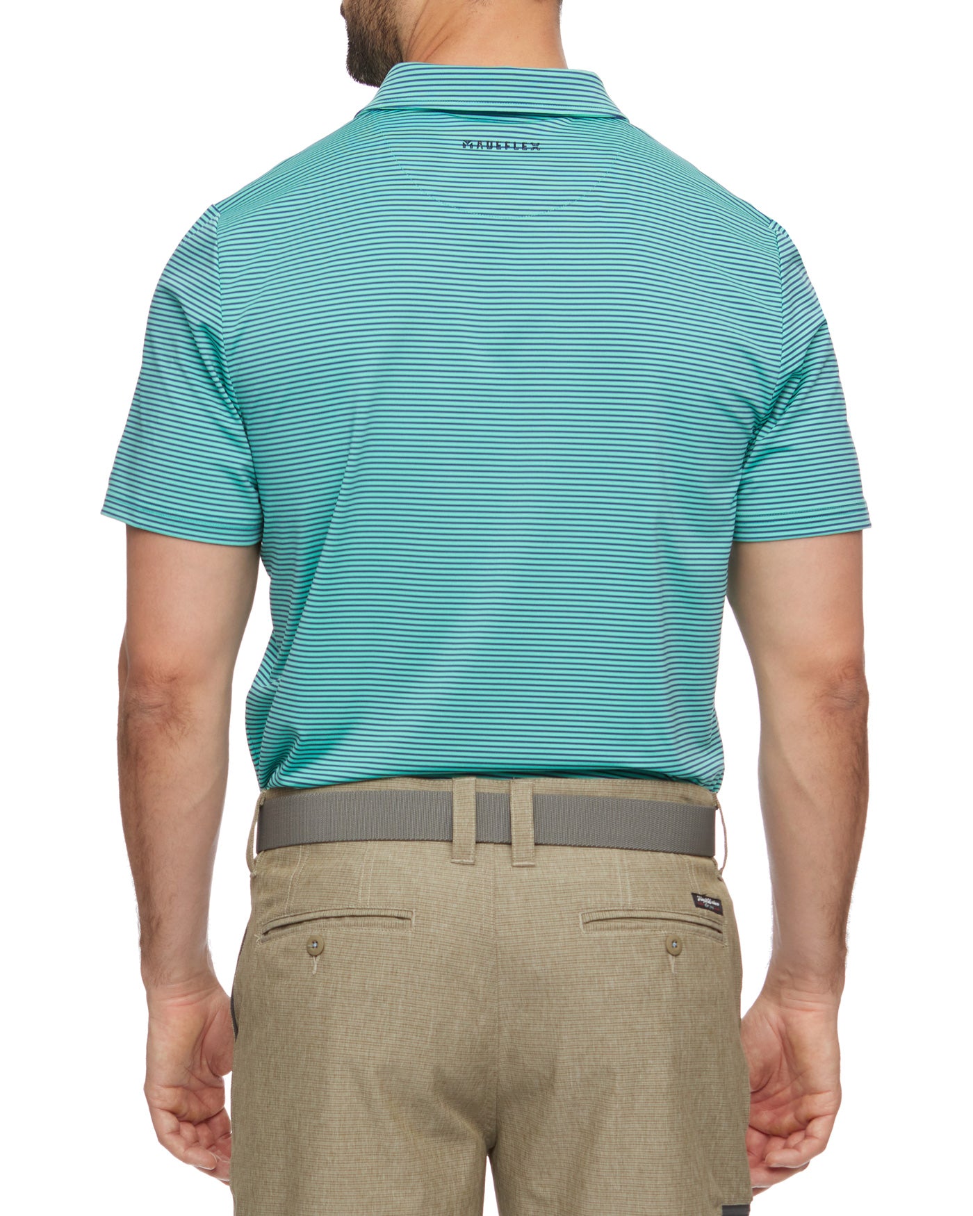 NAPLES STRIPED PERFORMANCE POLO