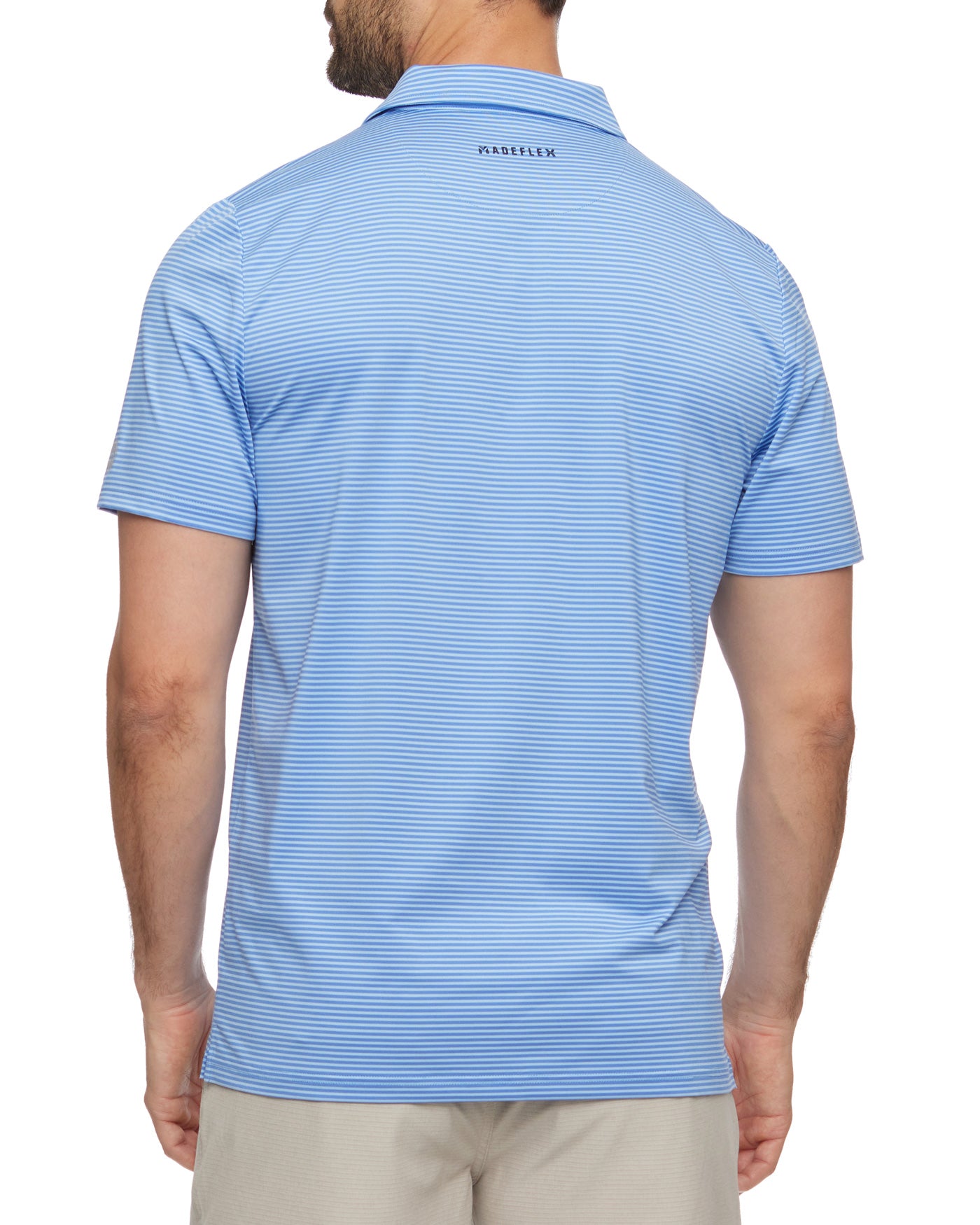 NAPLES STRIPED PERFORMANCE POLO