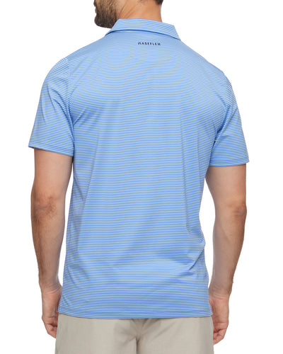 NAPLES STRIPED PERFORMANCE POLO