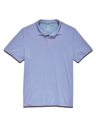 NAPLES STRIPED PERFORMANCE POLO