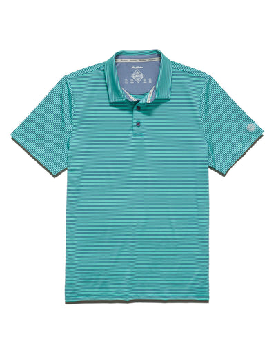 NAPLES STRIPED PERFORMANCE POLO