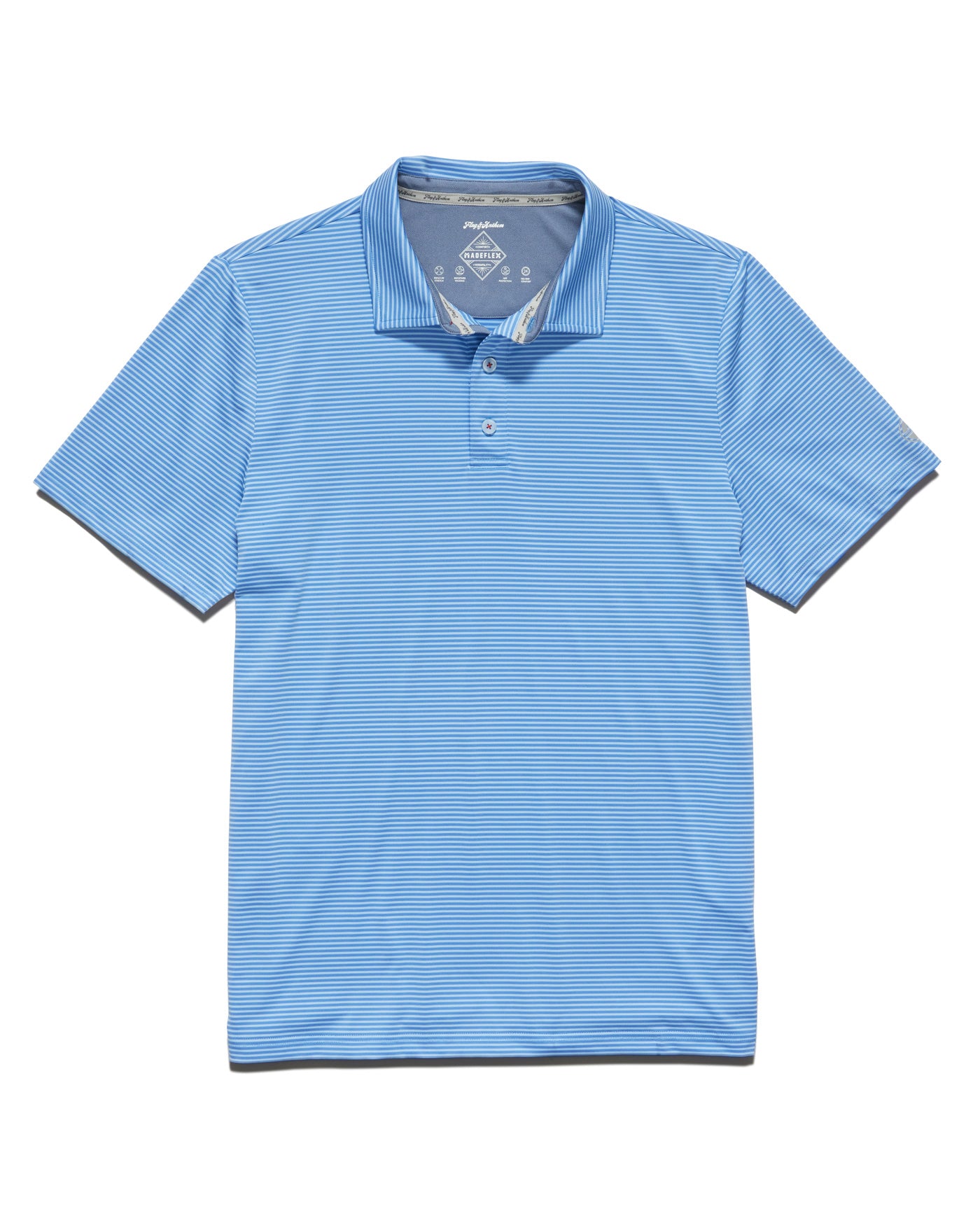 NAPLES STRIPED PERFORMANCE POLO