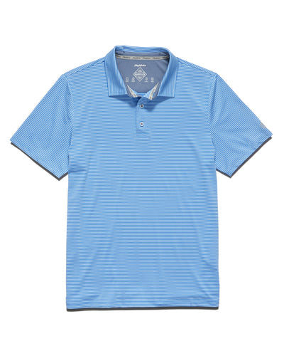 NAPLES STRIPED PERFORMANCE POLO