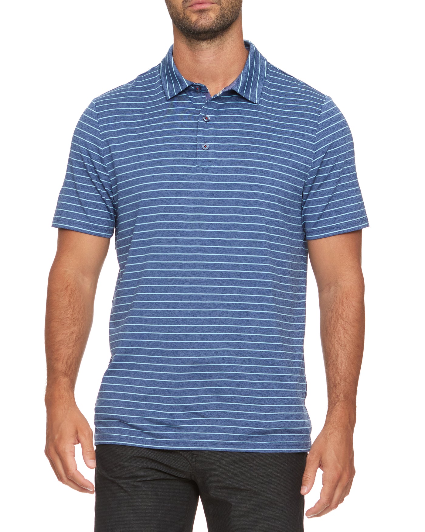 WILMINGTON STRIPED PERFORMANCE POLO