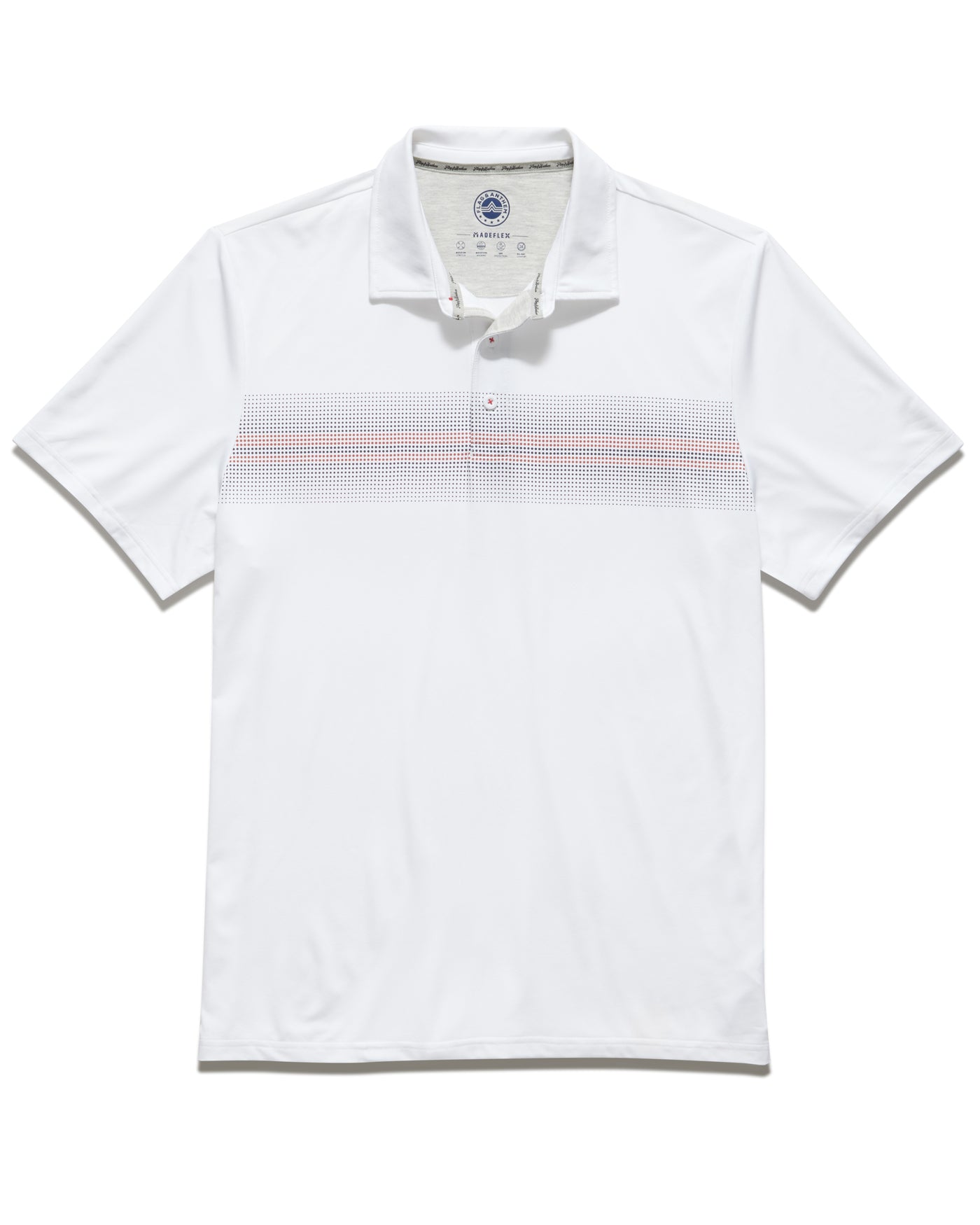 PEORIA OMBRE STRIPE PERFORMANCE POLO