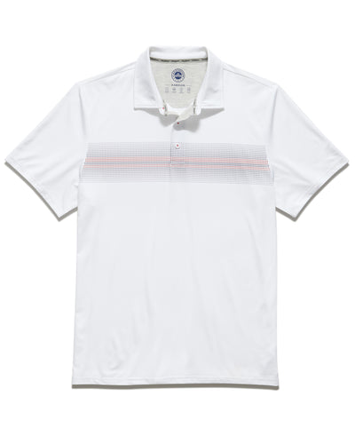 PEORIA OMBRE STRIPE PERFORMANCE POLO