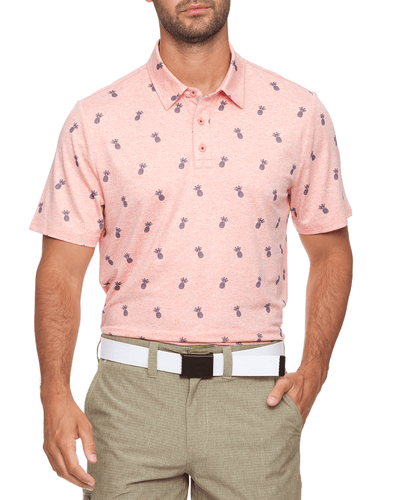 MONTECITO PINEAPPLE PRINT PERFORMANCE POLO (FINAL SALE)