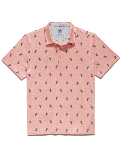 MONTECITO PINEAPPLE PRINT PERFORMANCE POLO (FINAL SALE)