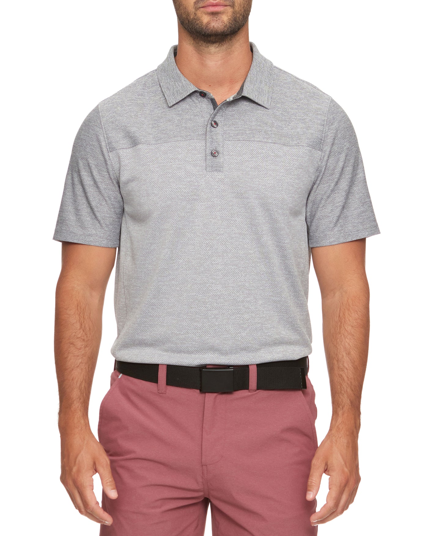 Flag & Anthem Louisville Blocked Polo Shirts in Grey | Men's Regular Size Medium | Polyester | Stitch Fix