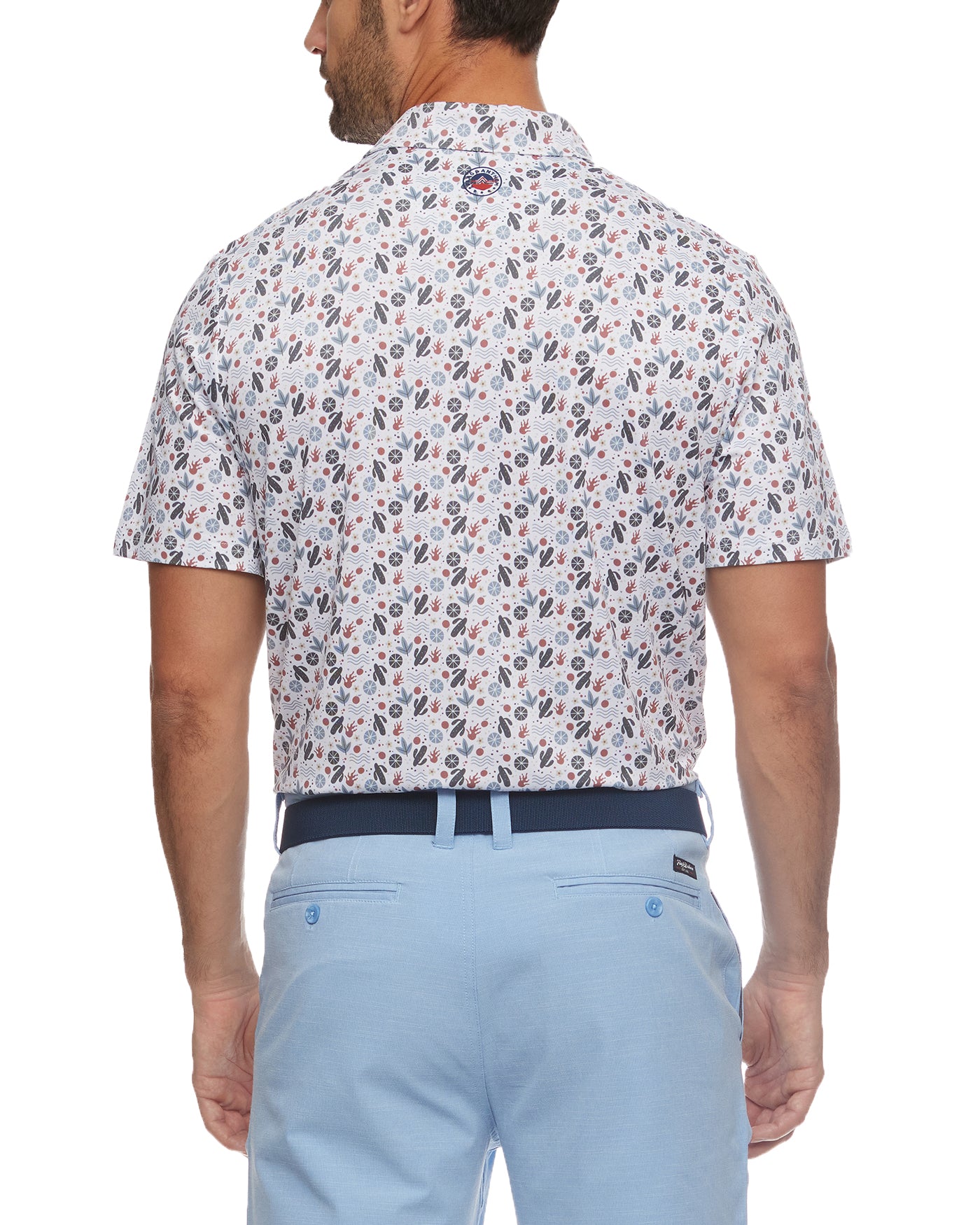 AFTON CACTUS PRINT PERFORMANCE POLO (FINAL SALE)