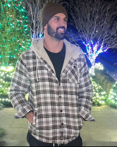 OAKWOOD SHERPA-LINED HOODED JACKET