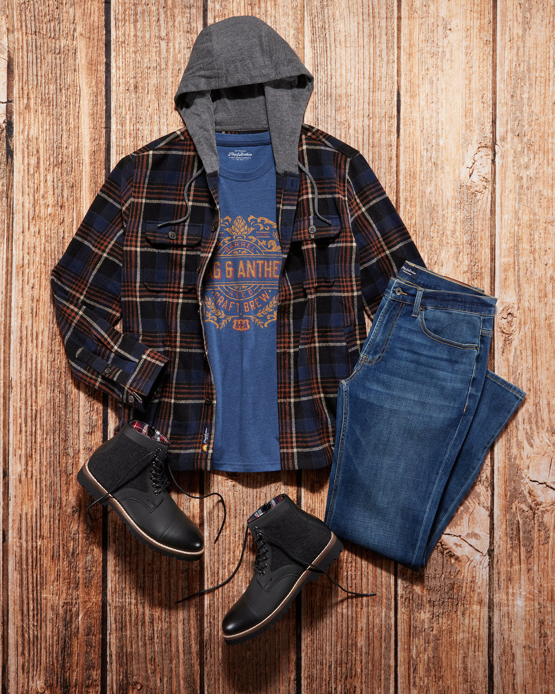 SUMMIT HOODED SHIRT JACKET BIG & TALL