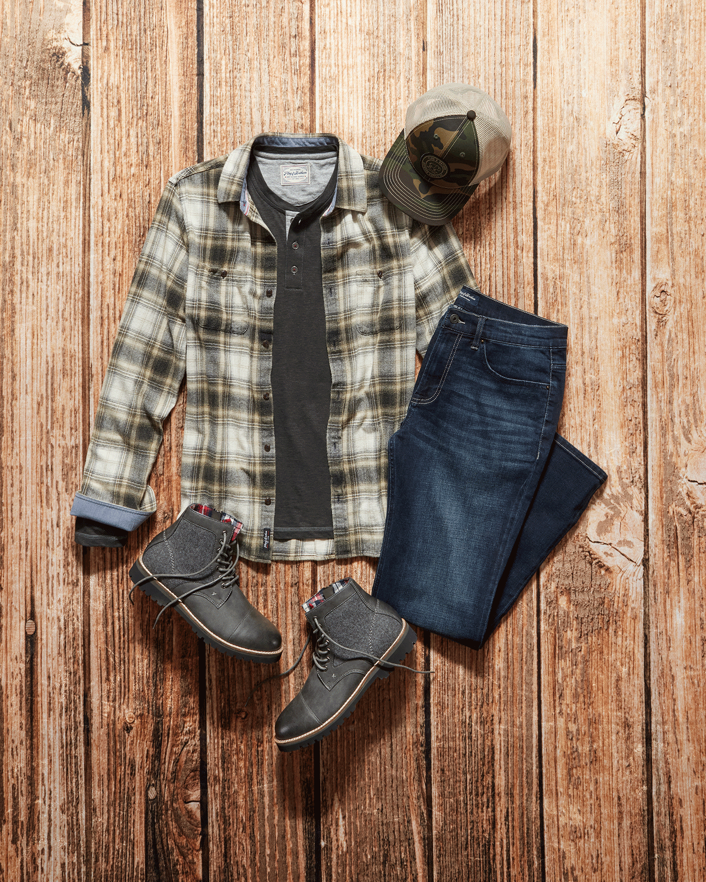 ESPARTO HERRINGBONE FLANNEL SHIRT