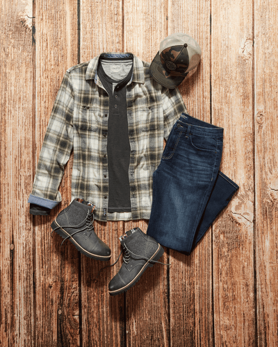 ESPARTO HERRINGBONE FLANNEL SHIRT