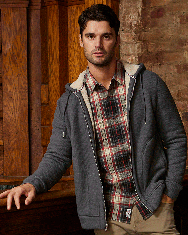 BRADENTON SHERPA-LINED FULL-ZIP HOODIE