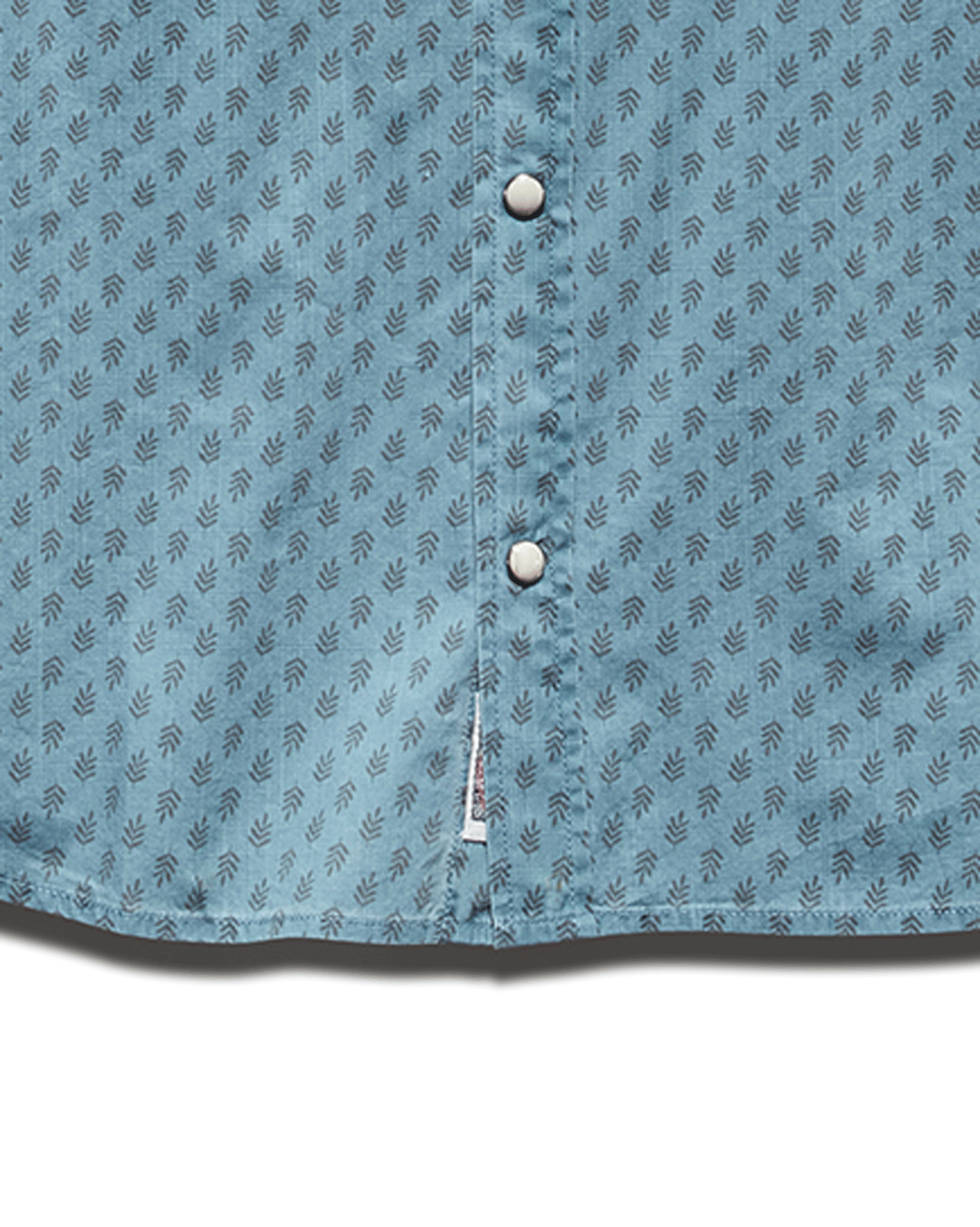 SMITHLAND LEAF PRINT VINTAGE WASHED WESTERN SHIRT (FINAL SALE)