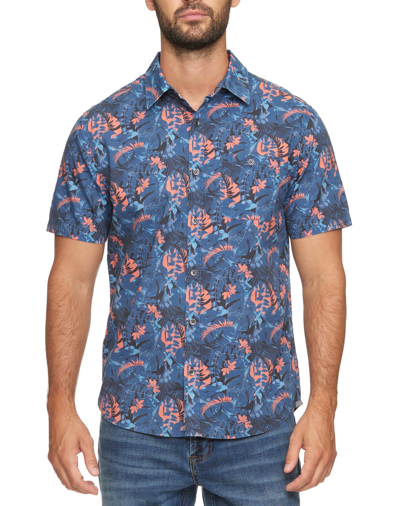POMPANO VINTAGE WASHED TROPICAL PRINT SHIRT (FINAL SALE)