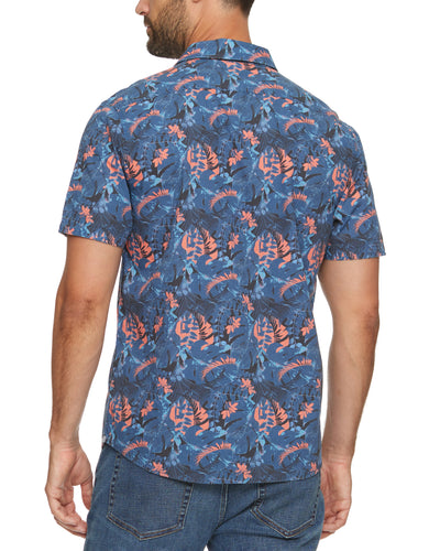 POMPANO VINTAGE WASHED TROPICAL PRINT SHIRT (FINAL SALE)