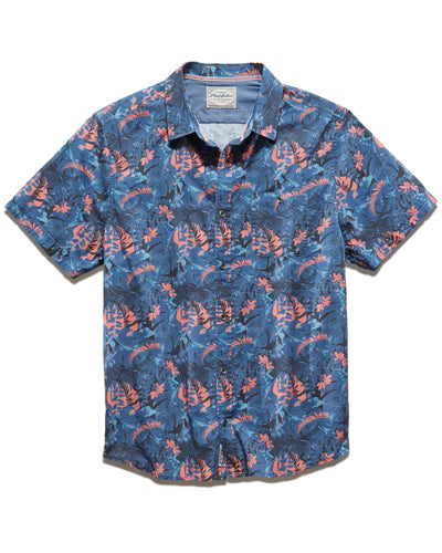 POMPANO VINTAGE WASHED TROPICAL PRINT SHIRT (FINAL SALE)