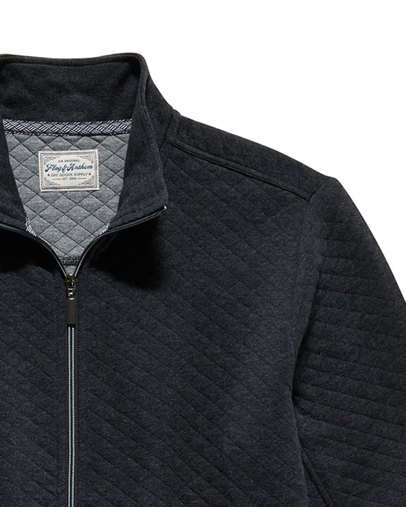 ALLOWAY QUILTED FULL-ZIP MOCK NECK JACKET