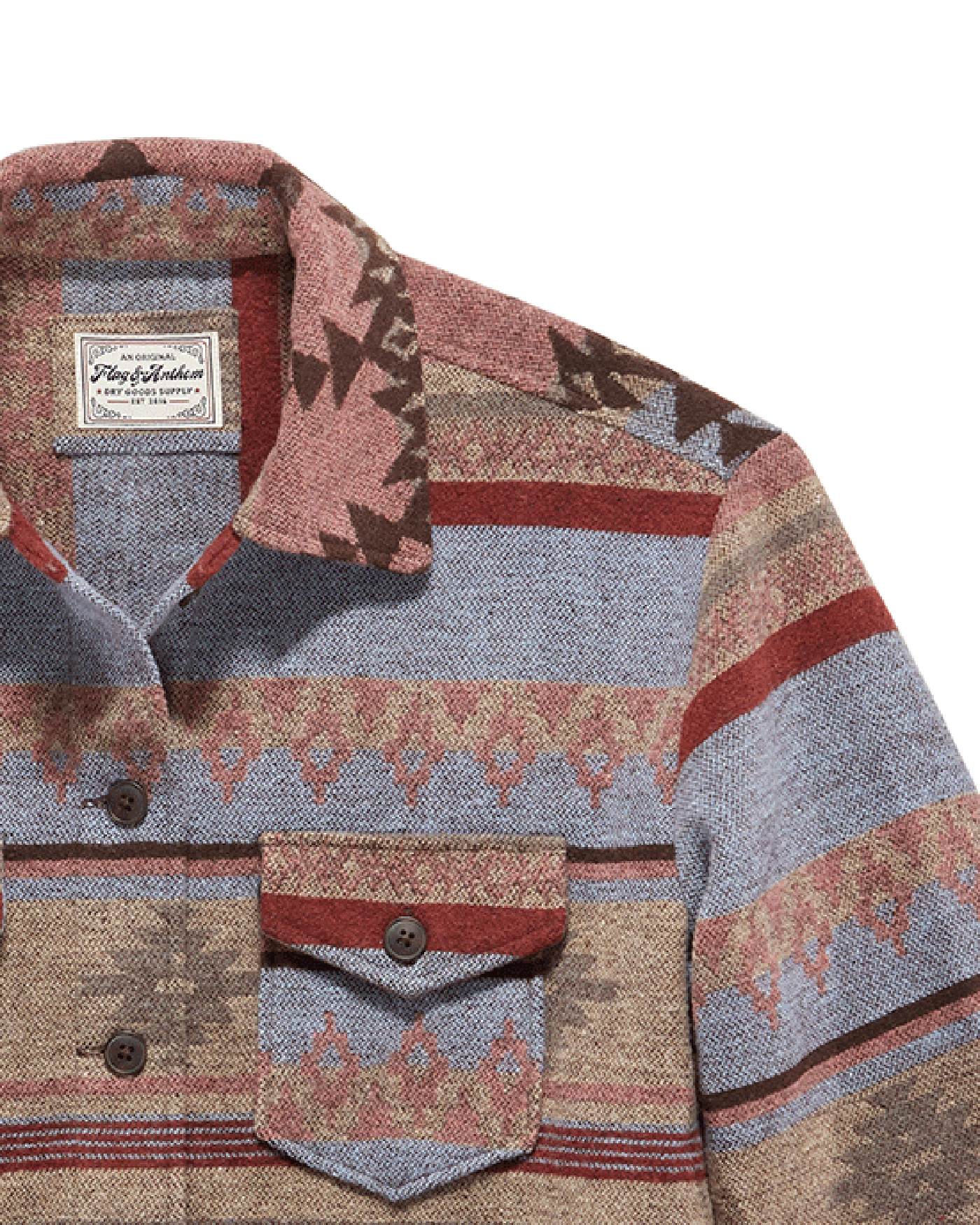 GLENDALE SOUTHWESTERN PRINT SHIRT JACKET