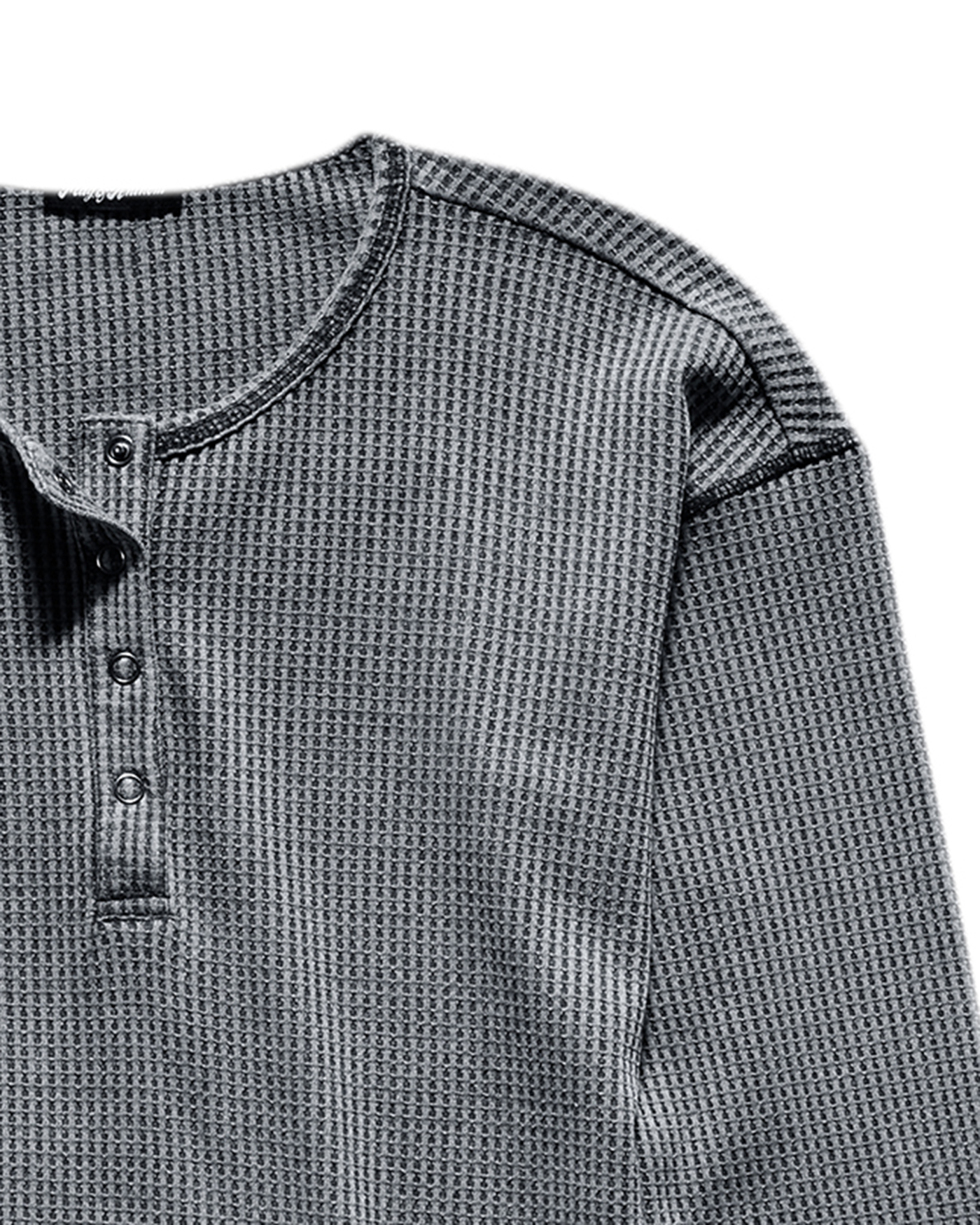 MIDDLETON VINTAGE WASHED THERMAL HENLEY