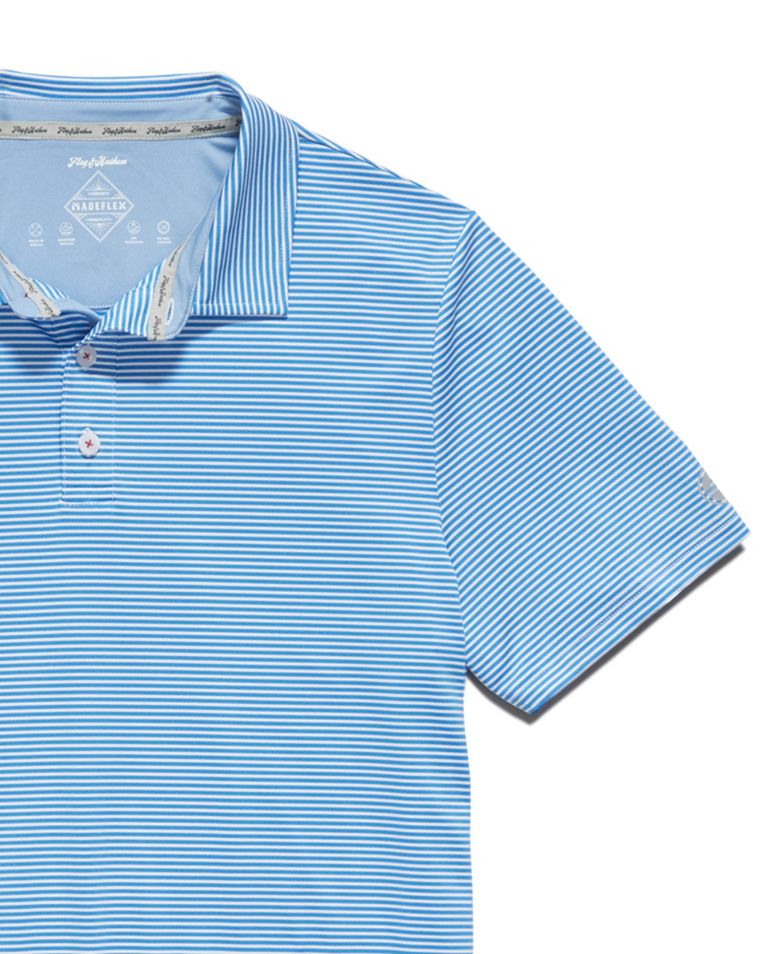 NAPLES STRIPED PERFORMANCE POLO