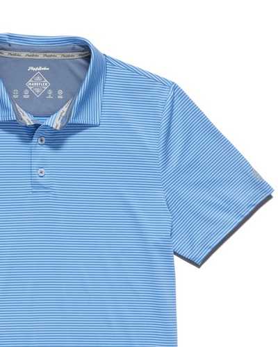 NAPLES STRIPED PERFORMANCE POLO