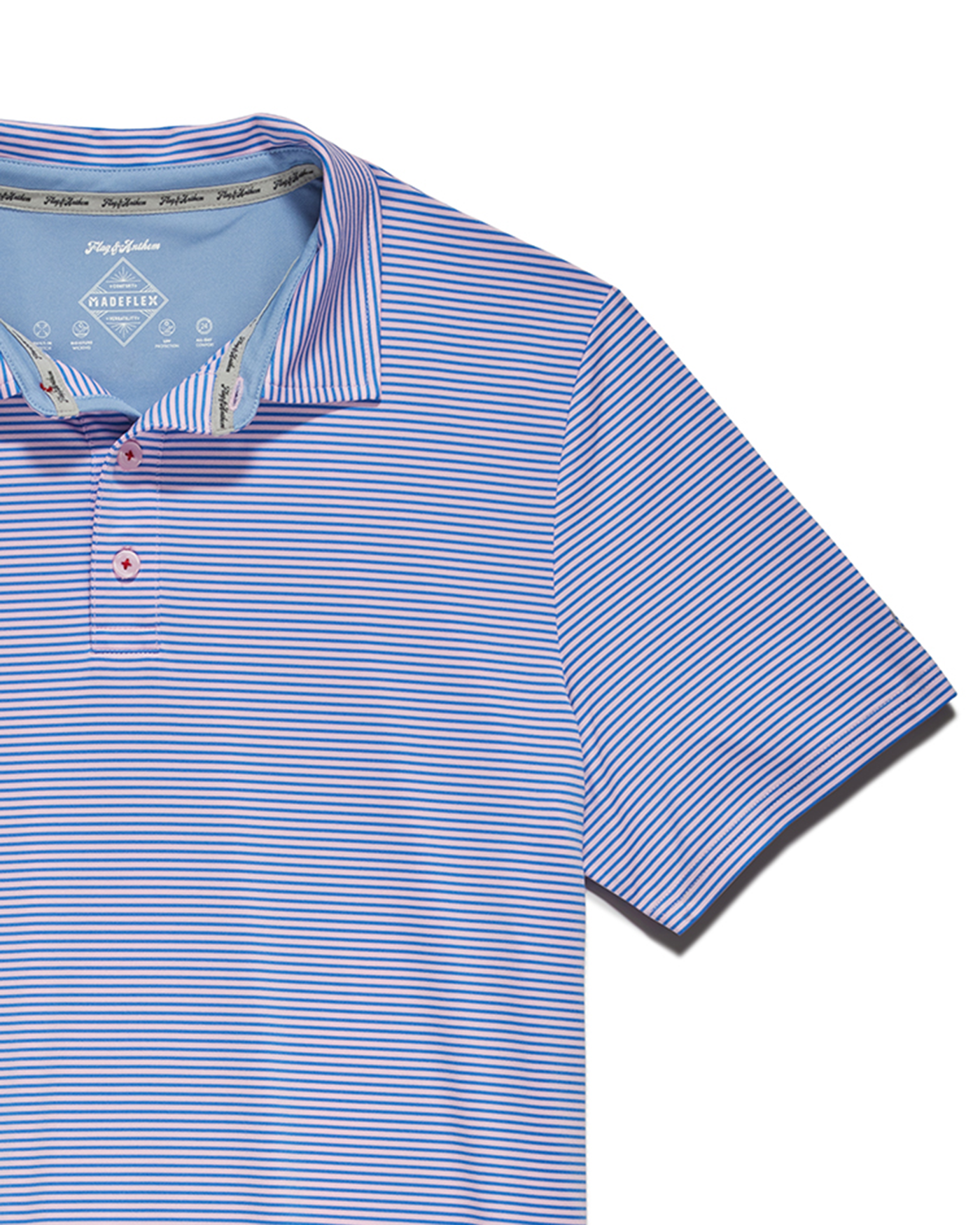 NAPLES STRIPED PERFORMANCE POLO