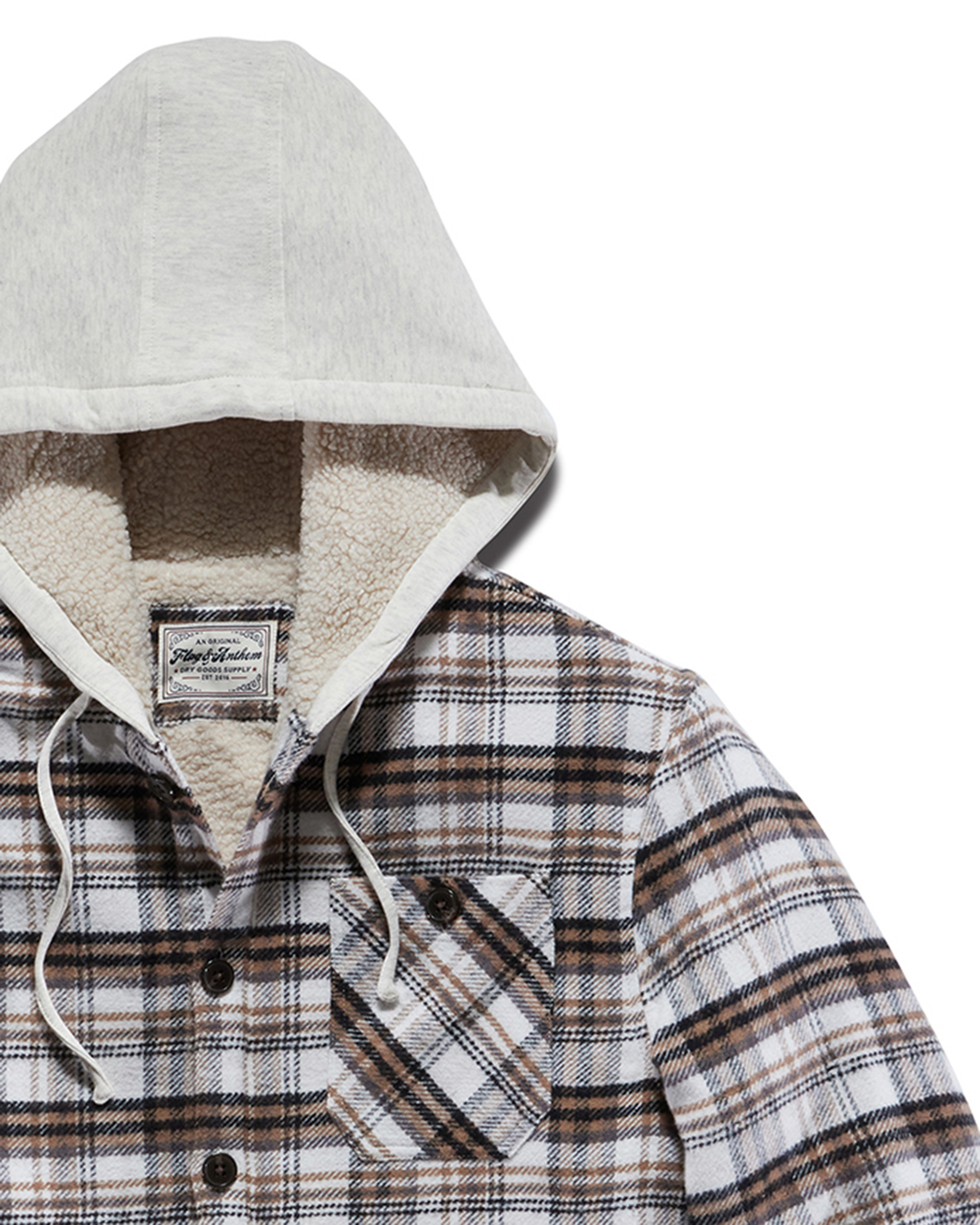 OAKWOOD SHERPA-LINED HOODED JACKET