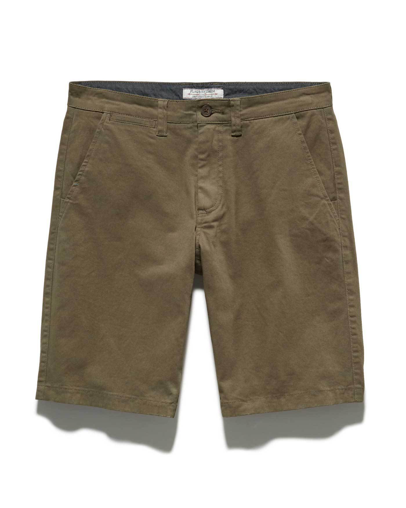 Shorts - MEMPHIS STRETCH SHORT - MILITARY GREEN